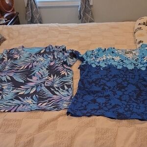 2 Scrub Tops Xl And 1 Pair Of Pants